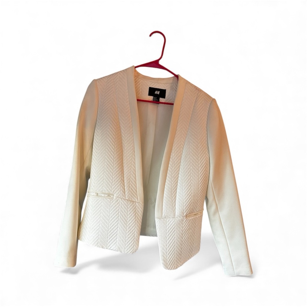 H&M Women's Elegant Cream Blazer